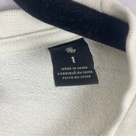 SCOTCH & Soda White Black Embroidered Sheer Detail Sweater Small - Picture 13 of 16